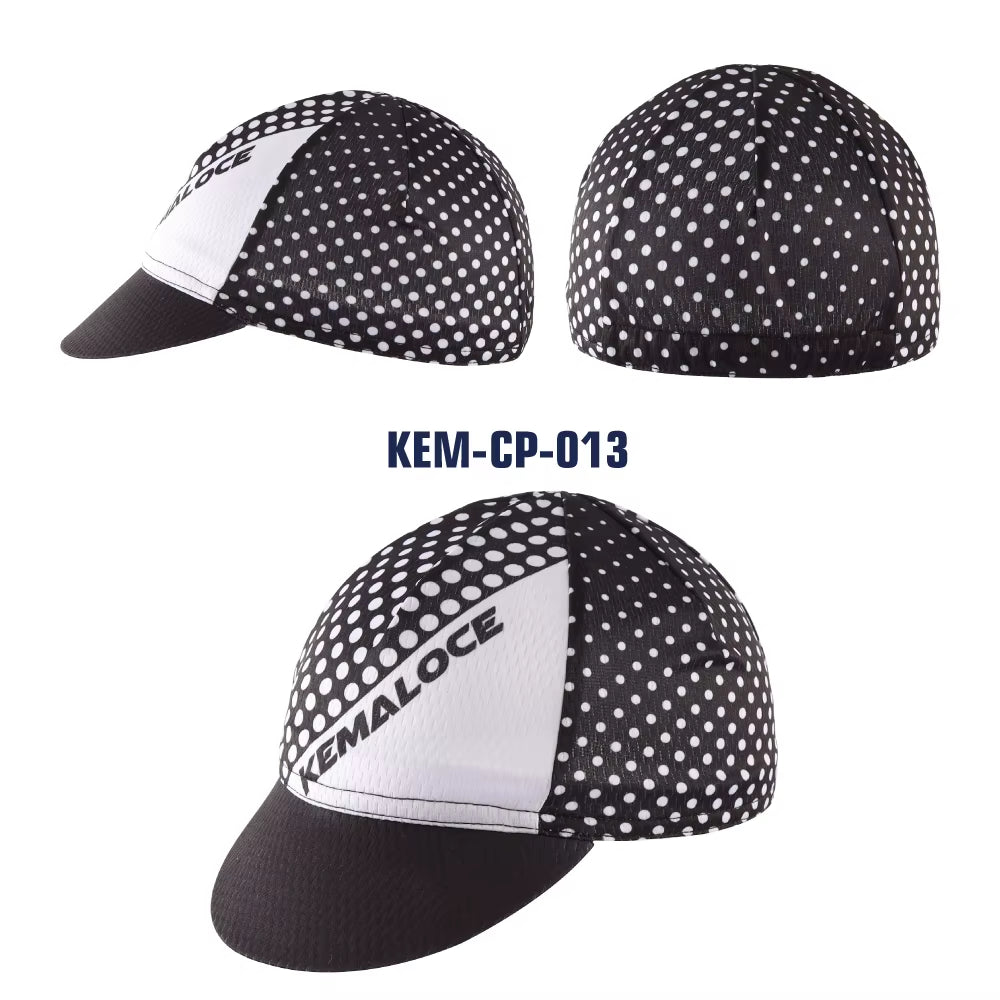 Men Cycling Cap Anti-Uv Summer Elastic Quick Dry Bike Cap 2023 White/Black/Blue Mesh Outdoor Breathable Cycling Hat