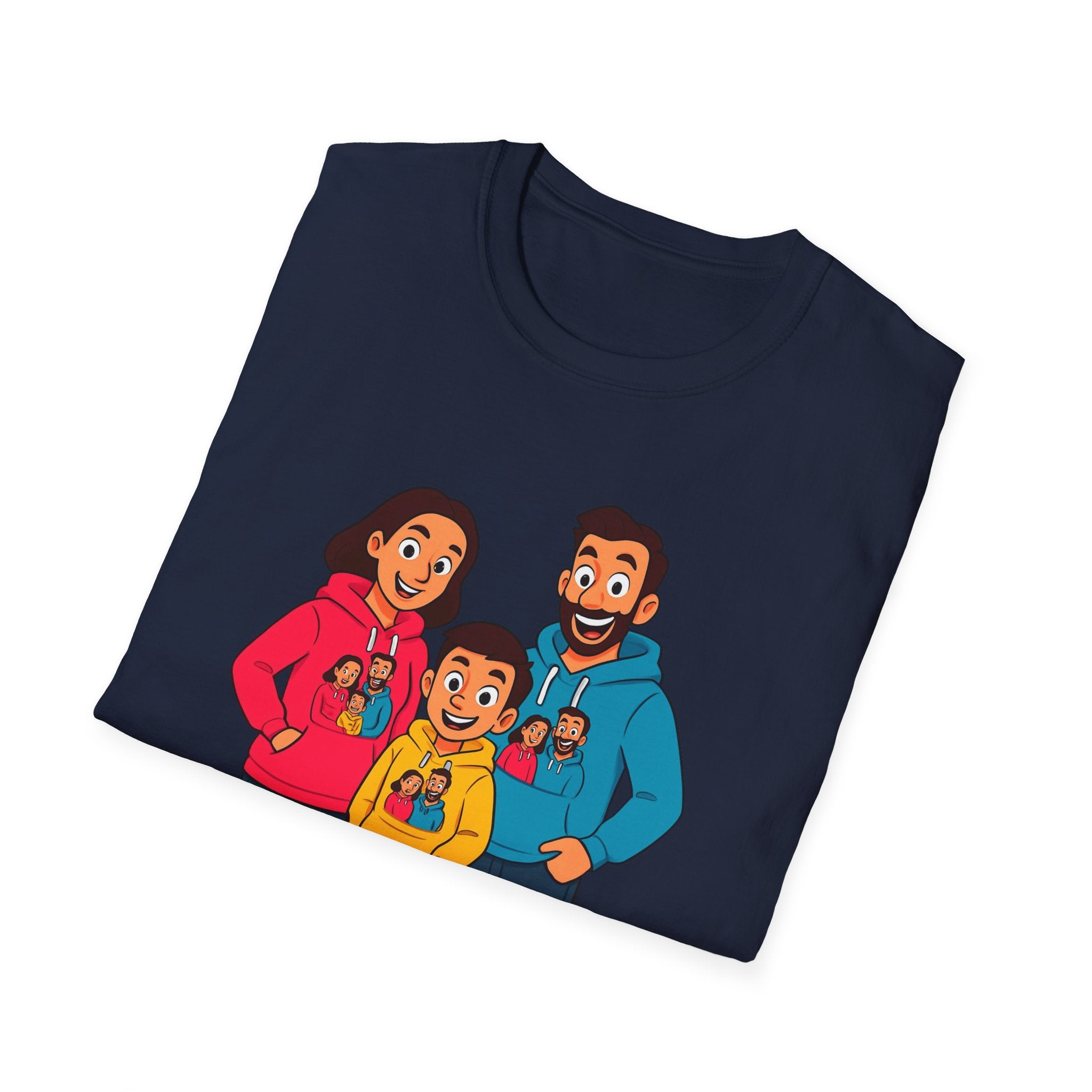 Family Fun Unisex Softstyle T-Shirt, Cute Family Shirt, Matching Family Tees, Casual Wear, Gift for Parents, Family Outing Apparel