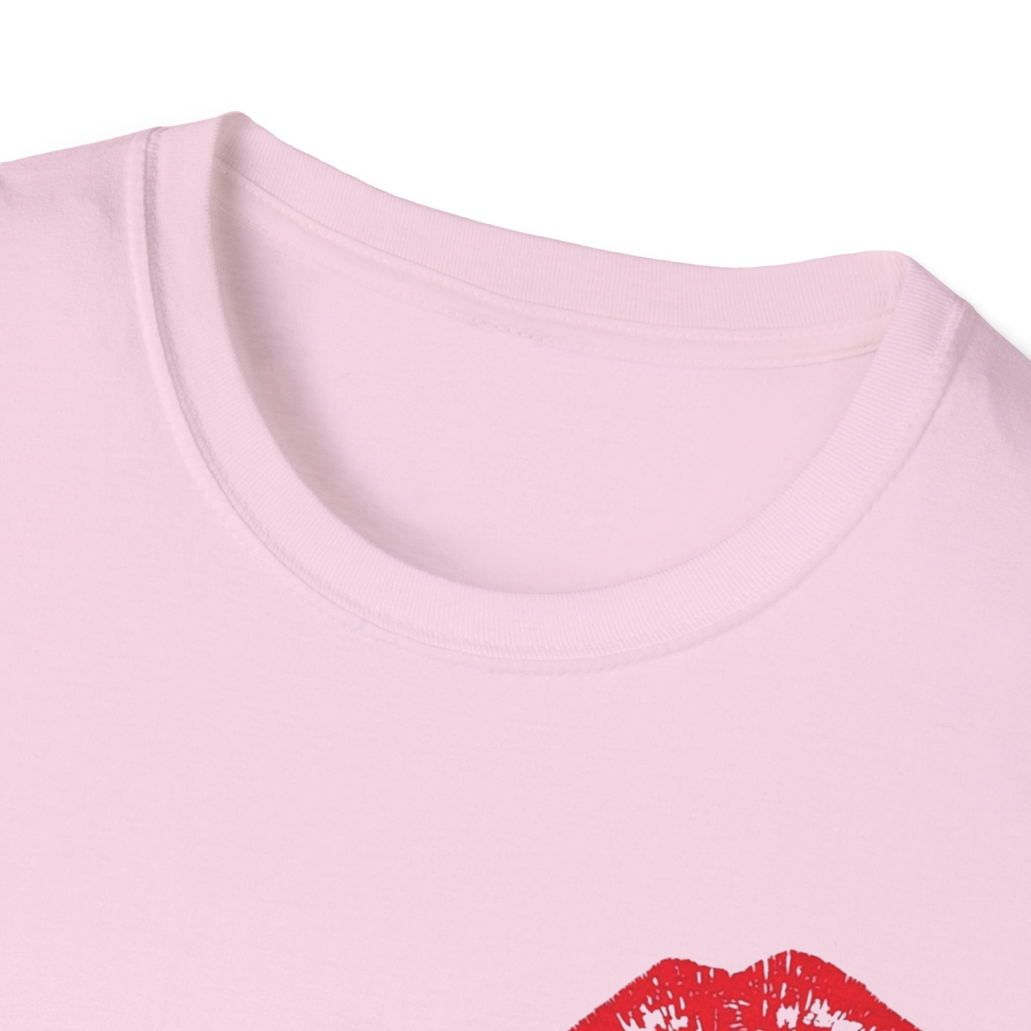 Kiss Me Softstyle T-Shirt, Cute Valentine's Day Gift, Fashionable Couple Tee, Flirty Graphic Shirt, Birthday or Anniversary Present
