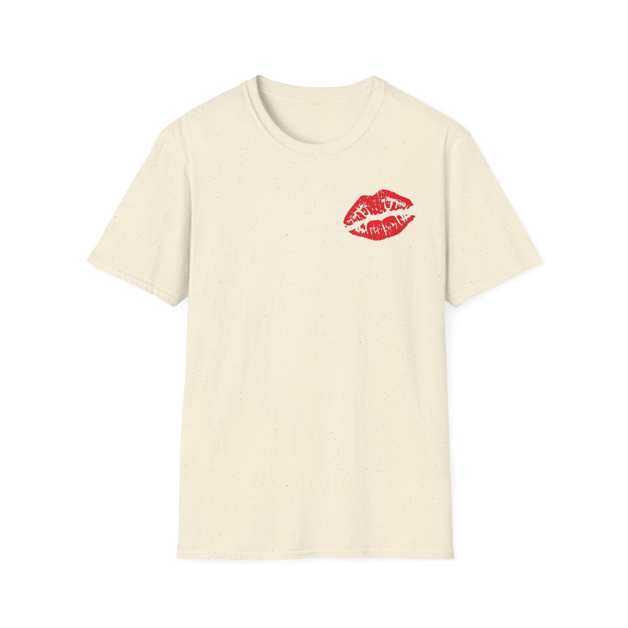 Kiss Me Softstyle T-Shirt, Cute Valentine's Day Gift, Fashionable Couple Tee, Flirty Graphic Shirt, Birthday or Anniversary Present