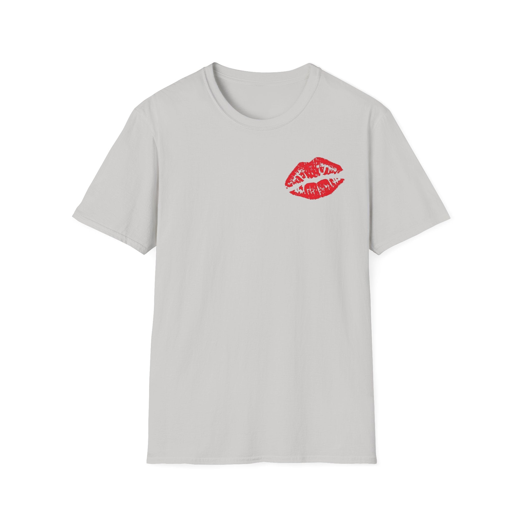 Kiss Me Softstyle T-Shirt, Cute Valentine's Day Gift, Fashionable Couple Tee, Flirty Graphic Shirt, Birthday or Anniversary Present