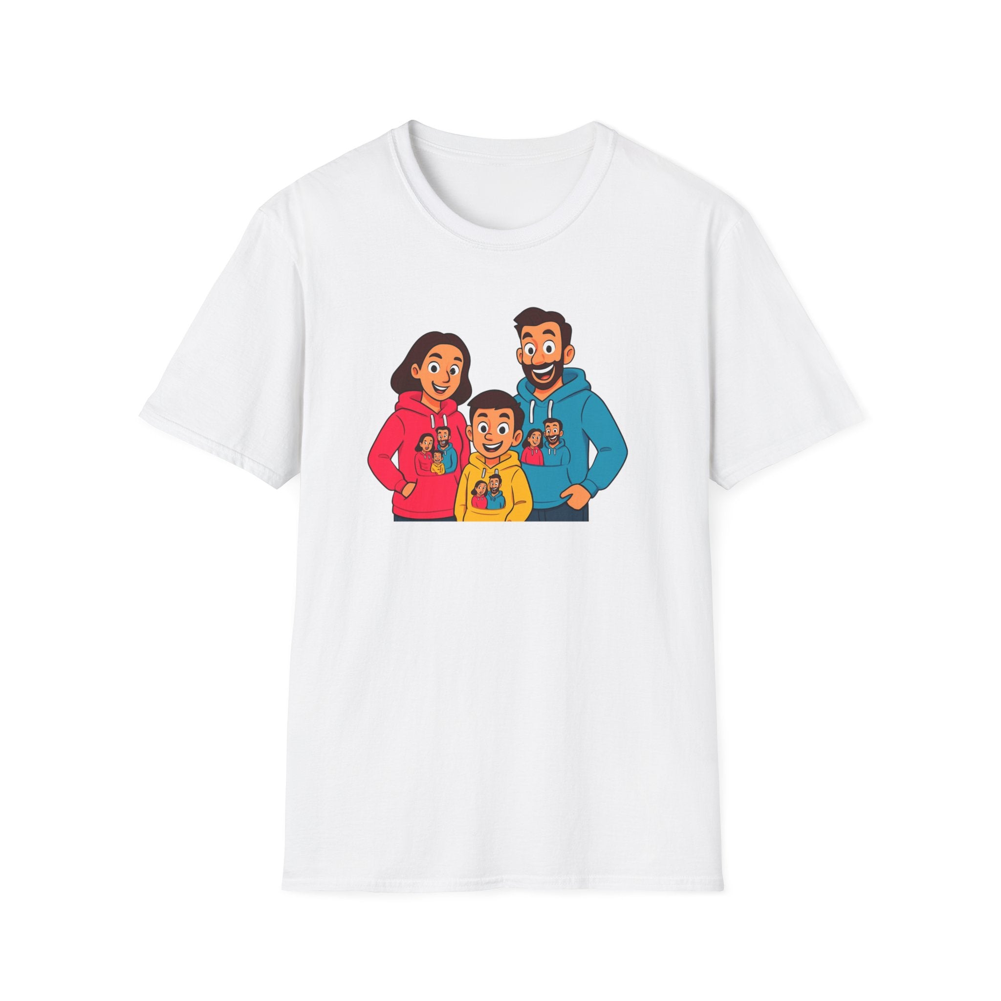 Family Fun Unisex Softstyle T-Shirt, Cute Family Shirt, Matching Family Tees, Casual Wear, Gift for Parents, Family Outing Apparel