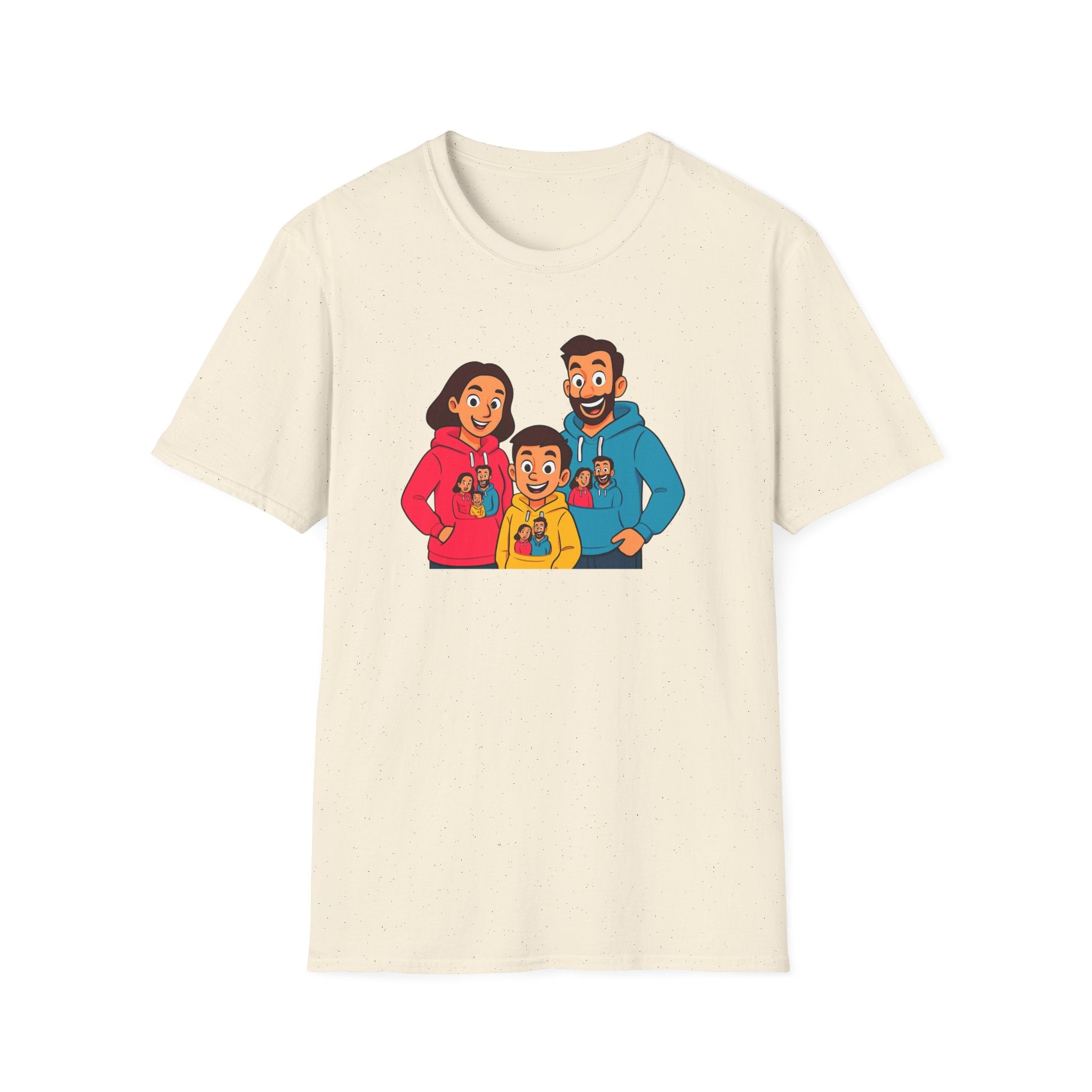 Family Fun Unisex Softstyle T-Shirt, Cute Family Shirt, Matching Family Tees, Casual Wear, Gift for Parents, Family Outing Apparel