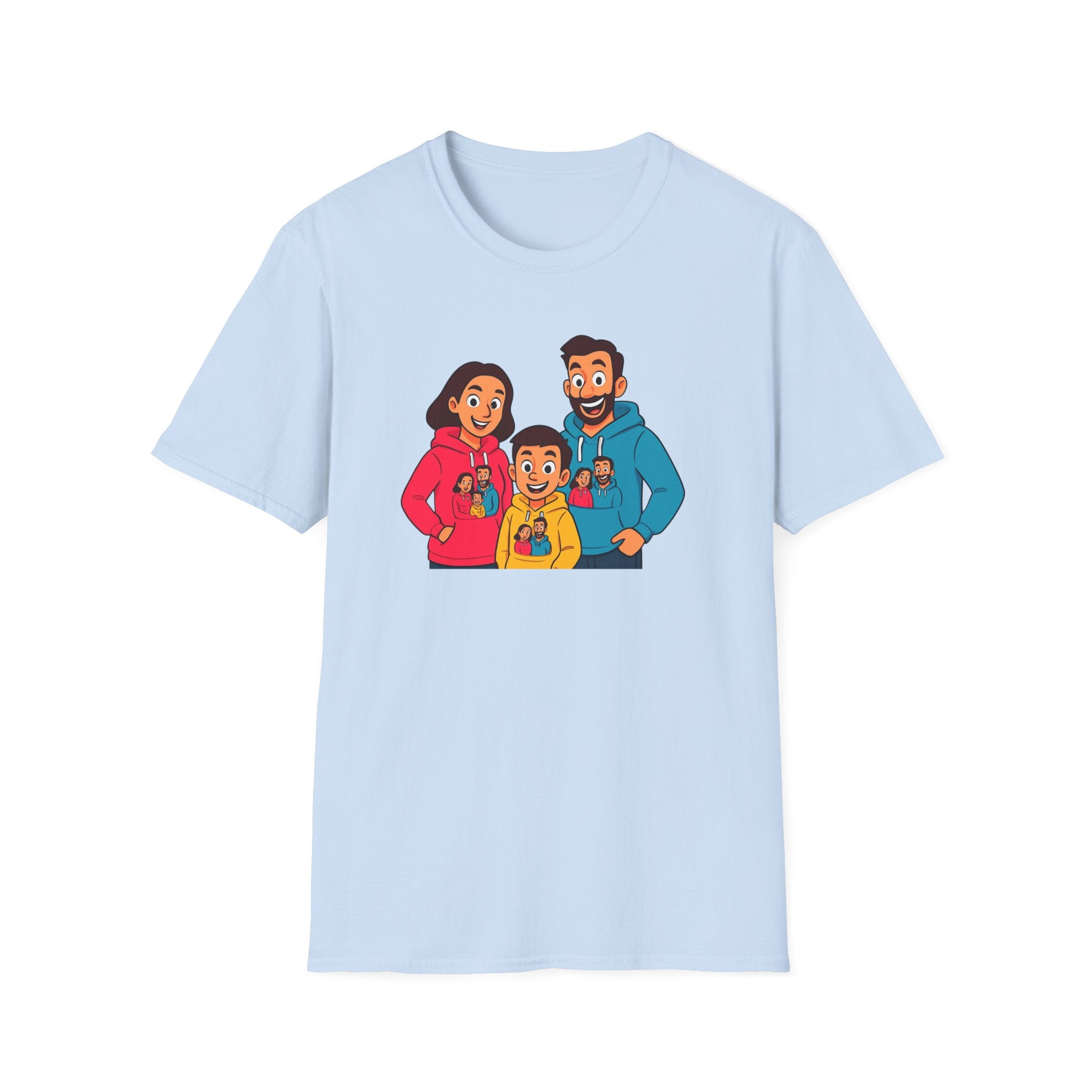 Family Fun Unisex Softstyle T-Shirt, Cute Family Shirt, Matching Family Tees, Casual Wear, Gift for Parents, Family Outing Apparel