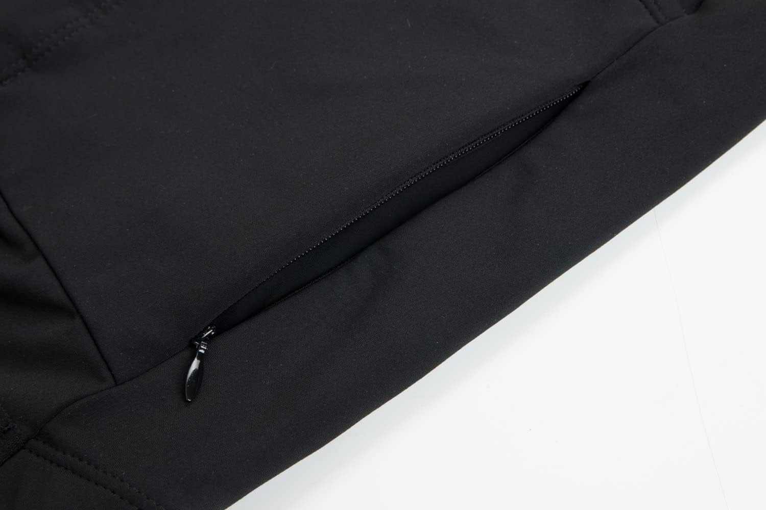 Women'S Winter Cycling Jersey Zipper Pocket Long Sleeve Fleece Cycling Jackets Bike Jersey Thermal Softshell