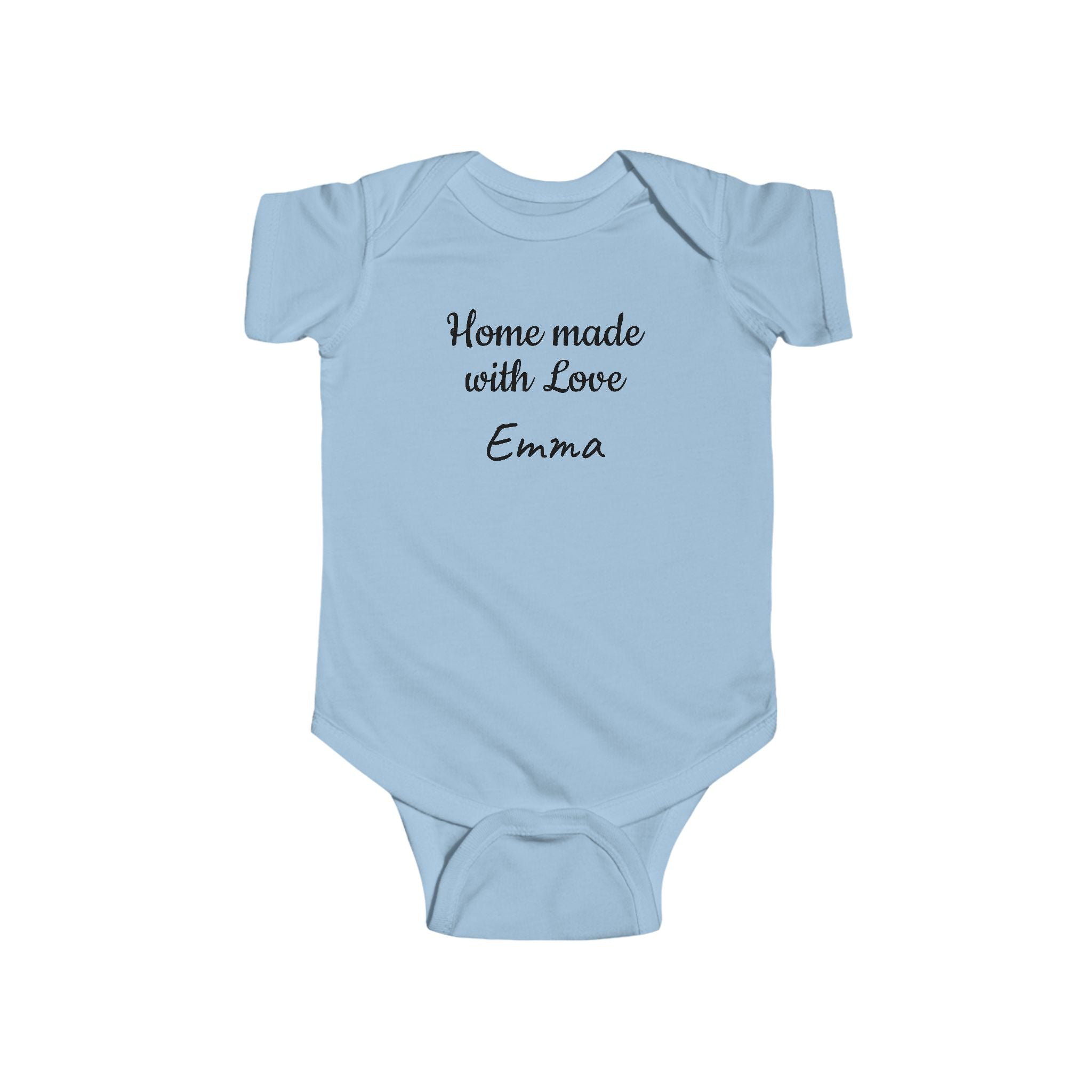 Personalized Infant Bodysuit - Home Made with Love, Baby Gift, Newborn Outfit, Cute Baby Clothes, Custom Baby Apparel