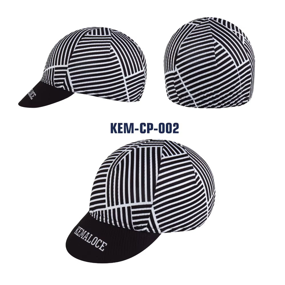 Men Cycling Cap Anti-Uv Summer Elastic Quick Dry Bike Cap 2023 White/Black/Blue Mesh Outdoor Breathable Cycling Hat