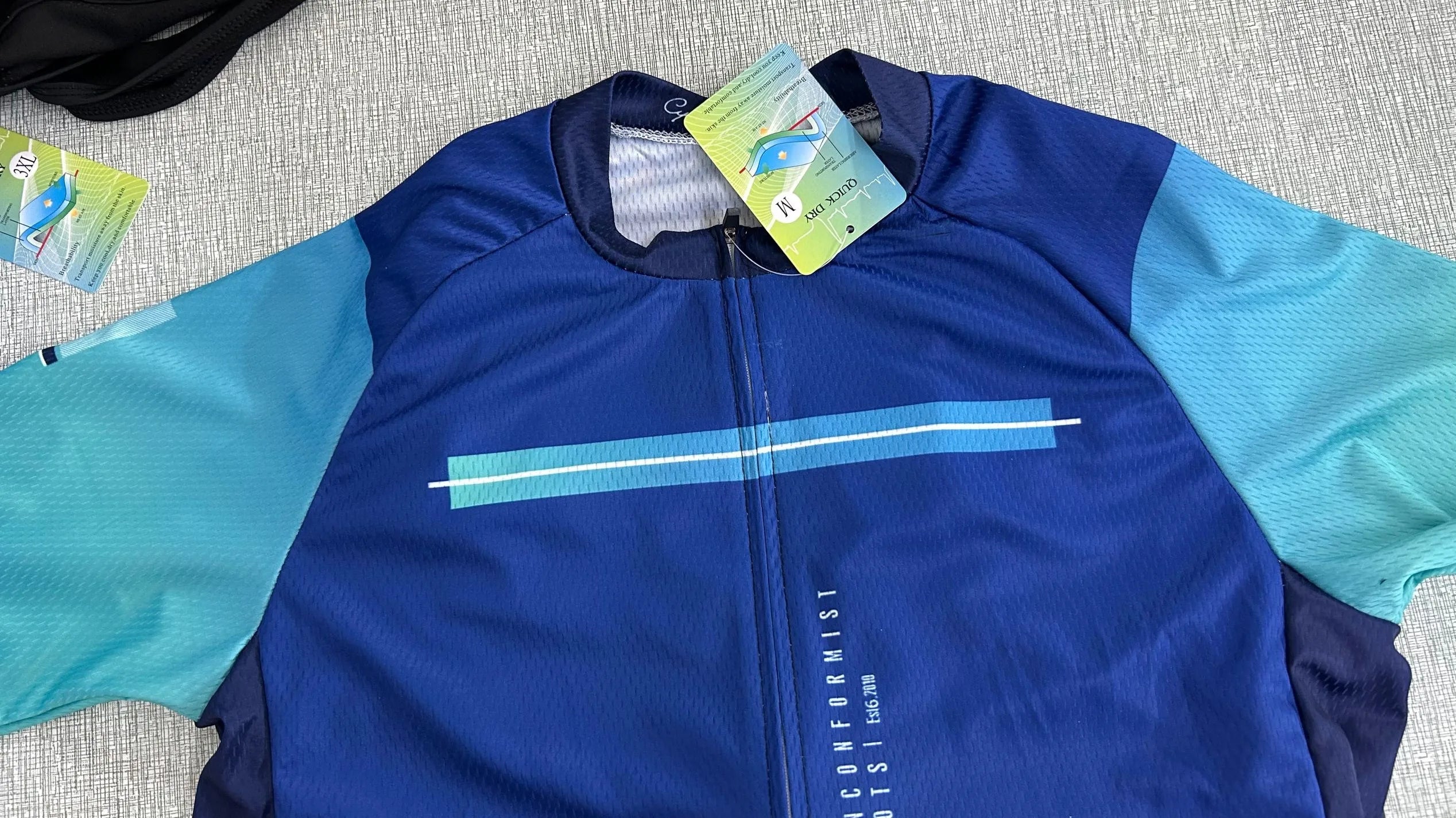 2024 New Summer Men'S Cycling Short Sleeved Sportswear, Breathable and Comfortable Outdoor Mountain Cycling Clothes