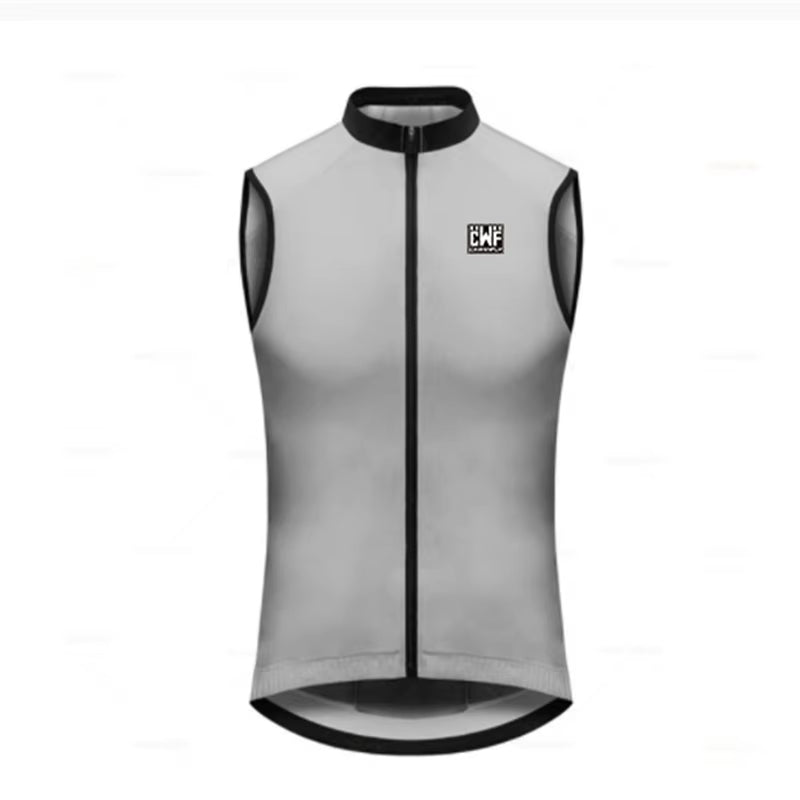 Men Cycling Windbreaker Vest with Back Pocket 2021 New High Visibility Reflective Windproof Cycling Men