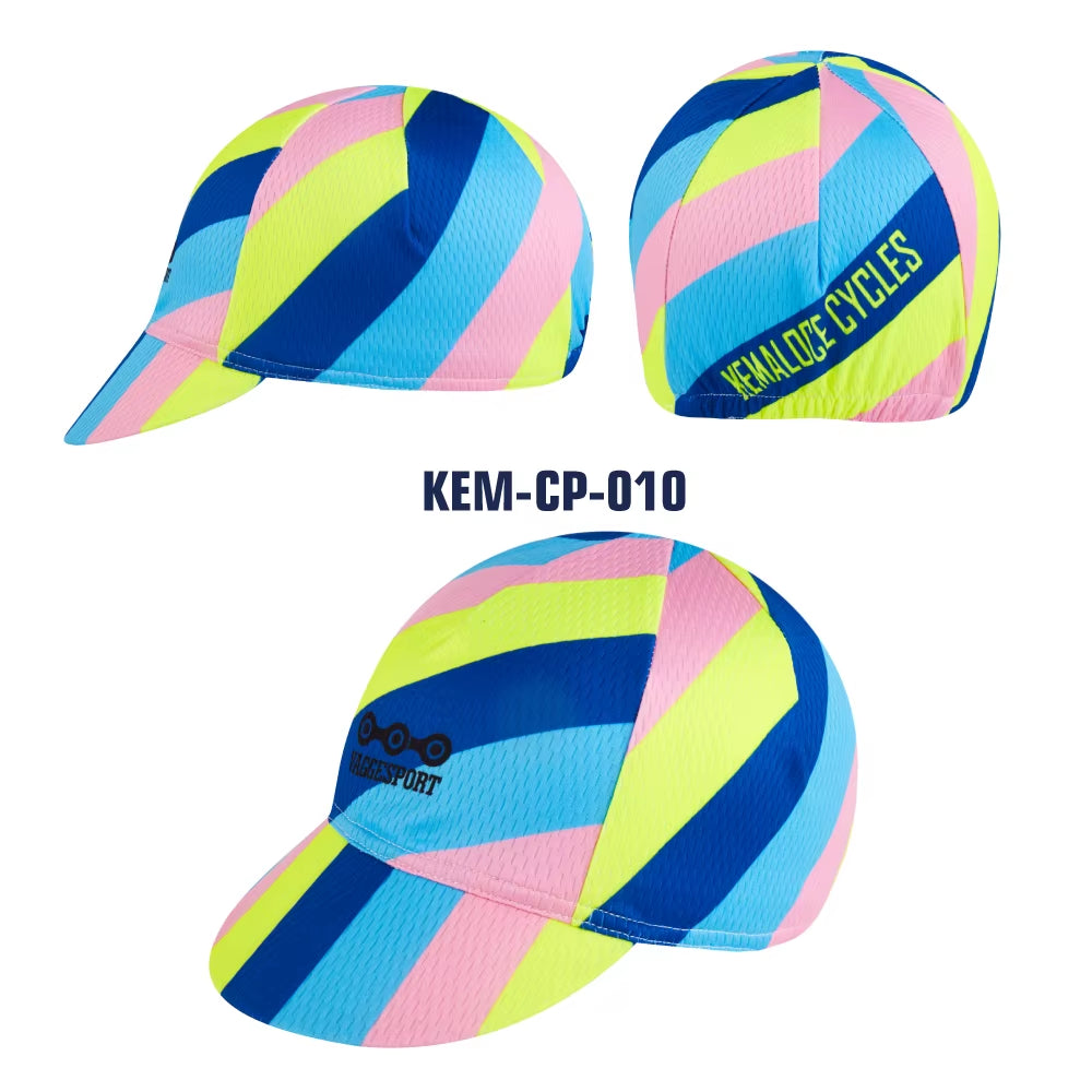 Men Cycling Cap Anti-Uv Summer Elastic Quick Dry Bike Cap 2023 White/Black/Blue Mesh Outdoor Breathable Cycling Hat